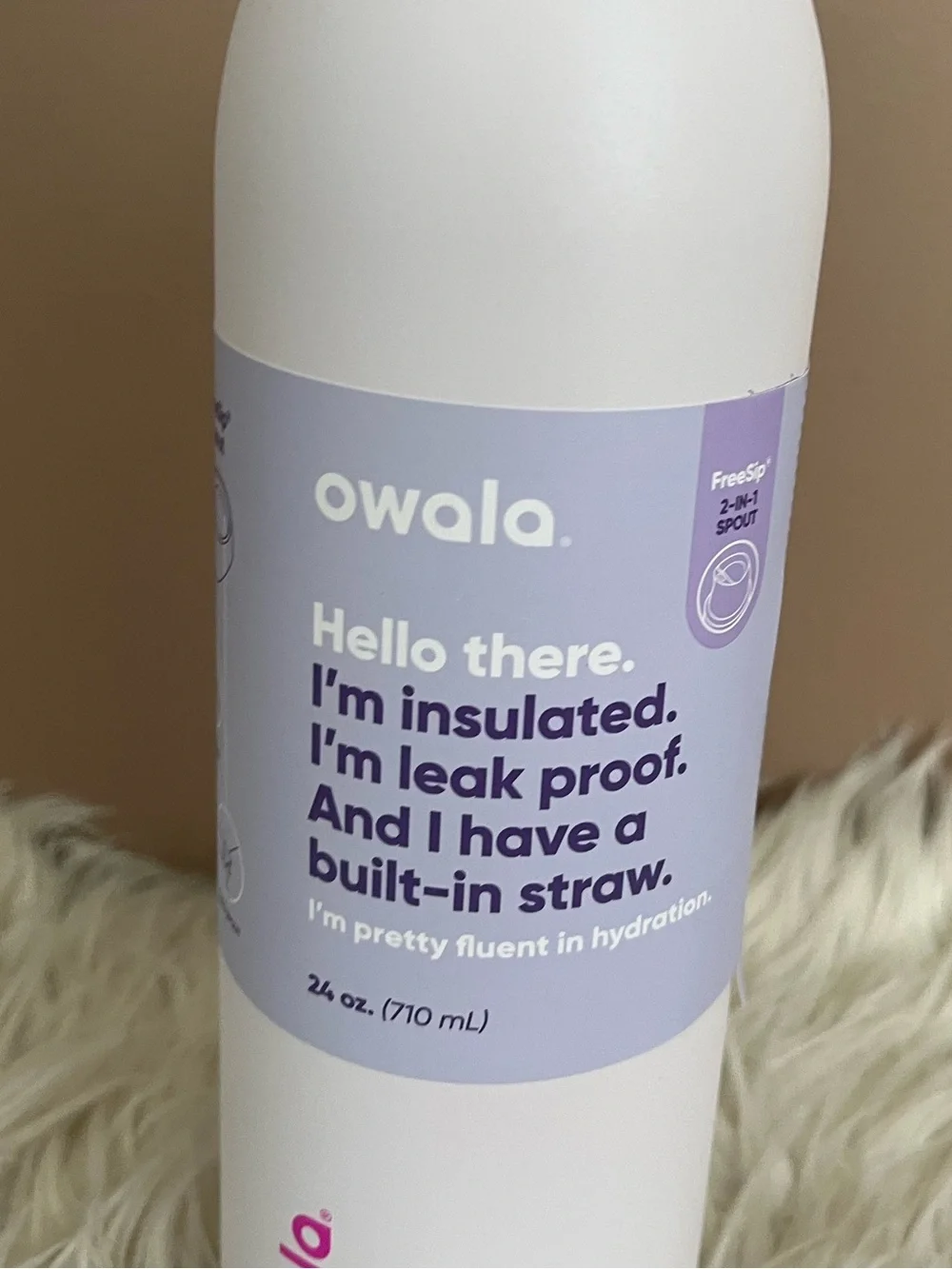 {Owala} FreeSip Twist Cap Stainless Steel Water Bottle 24 fl oz in Dreamy Field - Picture 2 of 10